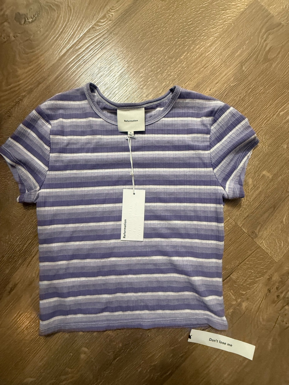 Reformation Muse Striped Ribbed Tee - Picture 6 of 9